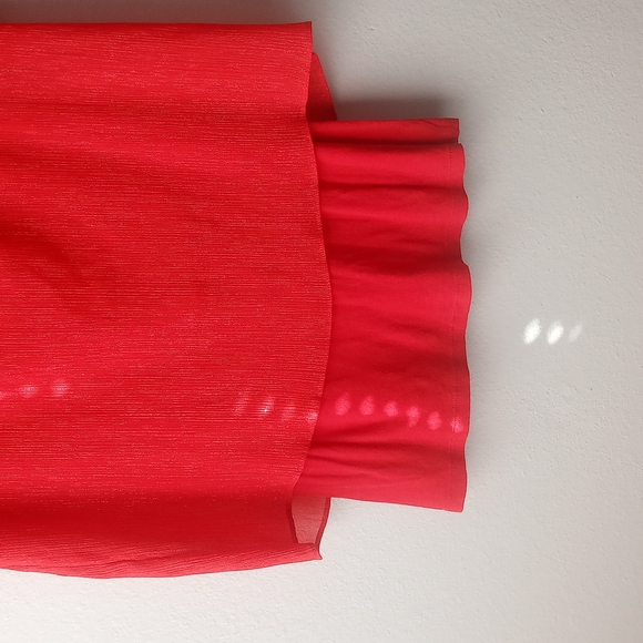 Express short sleeve Top w/overlay - Picture 5 of 8